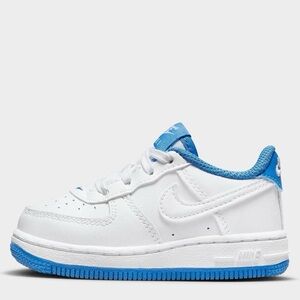 Toddler Nike Air Force 1s White and Blue Sneakers